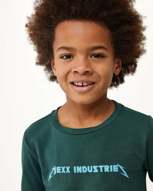 Mexx Long sleeve logo carrier t-shirt Dark Green 0T44H942 Boys