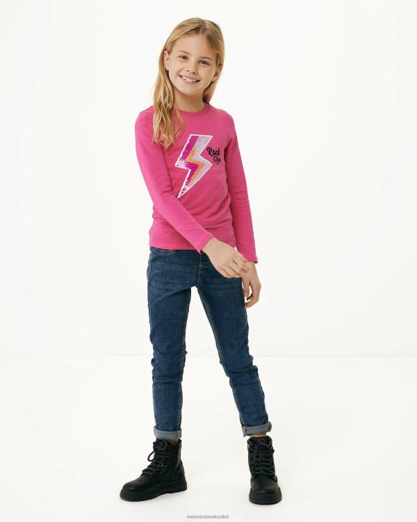 Mexx Long sleeve t-shirt two way sequince Pink 0T44H834 Girls