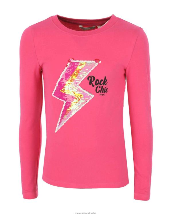 Mexx Long sleeve t-shirt two way sequince Pink 0T44H834 Girls