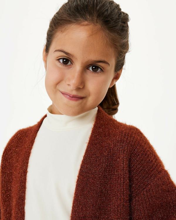Mexx Lurex cardigan Dark Brown 0T44H820 Girls