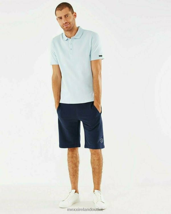 Mexx Mercerized popcorn polo Light Blue 0T44H735 Men