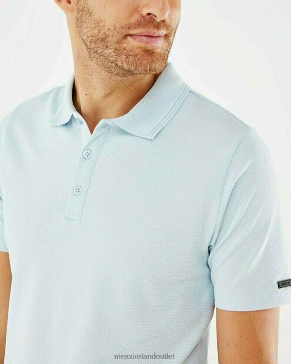 Mexx Mercerized popcorn polo Light Blue 0T44H735 Men
