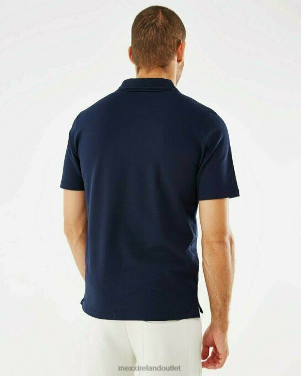 Mexx Mercerized popcorn polo Navy Blue 0T44H722 Men