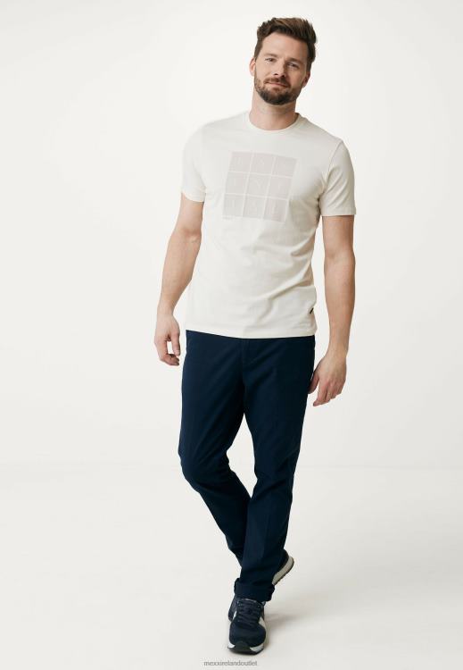 Mexx Mid Waist Garment Dye Chino Navy Blue 0T44H516 Men