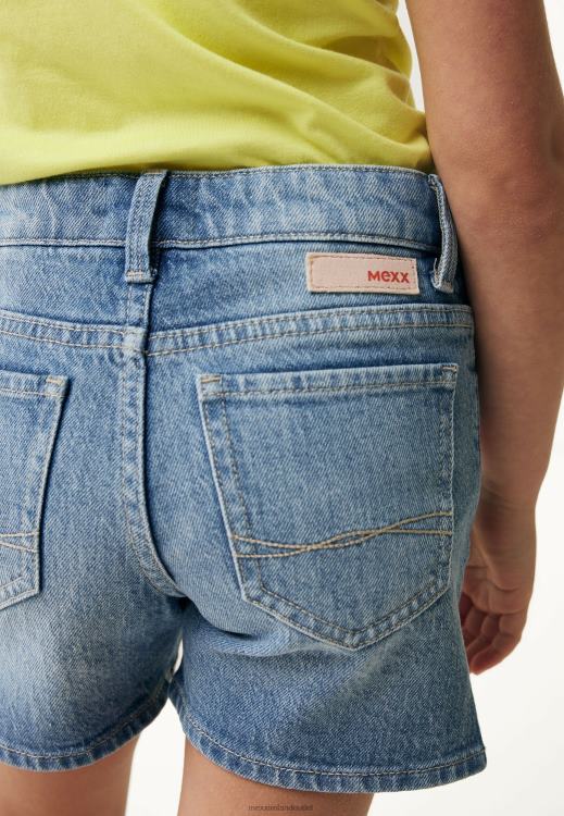 Mexx Mid Waist Jeans Shorts Crown Bleach Beige 0T44H767 Girls