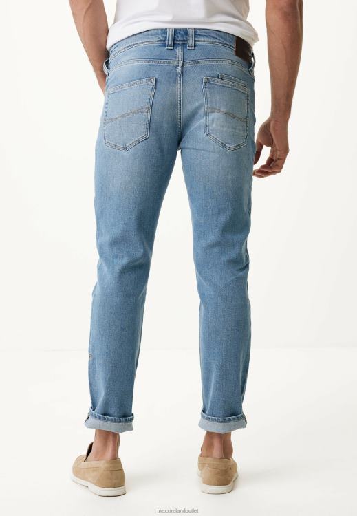 Mexx Mid Waist Straight Leg Jeans Light Stone Blue 0T44H498 Men