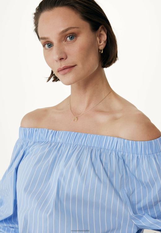Mexx Off Shoulder Blouse Blue 0T44H96 Women