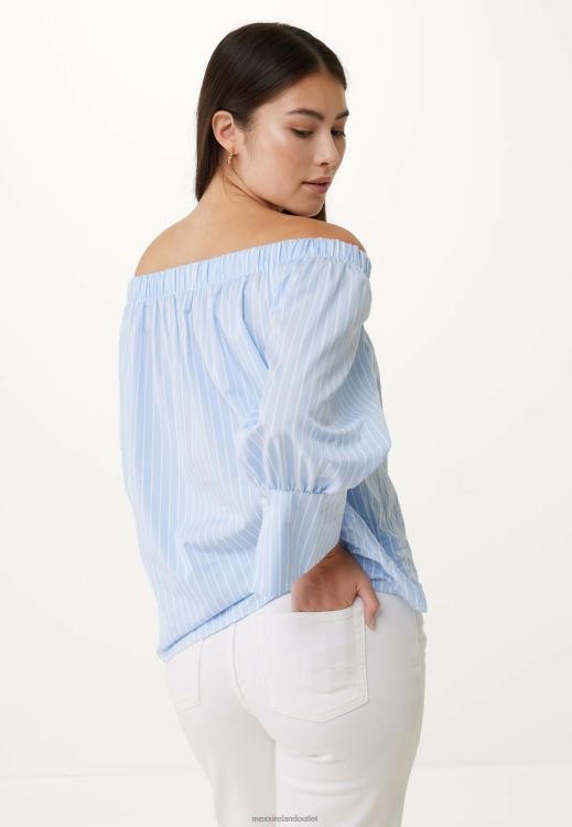 Mexx Off Shoulder Blouse Blue 0T44H96 Women