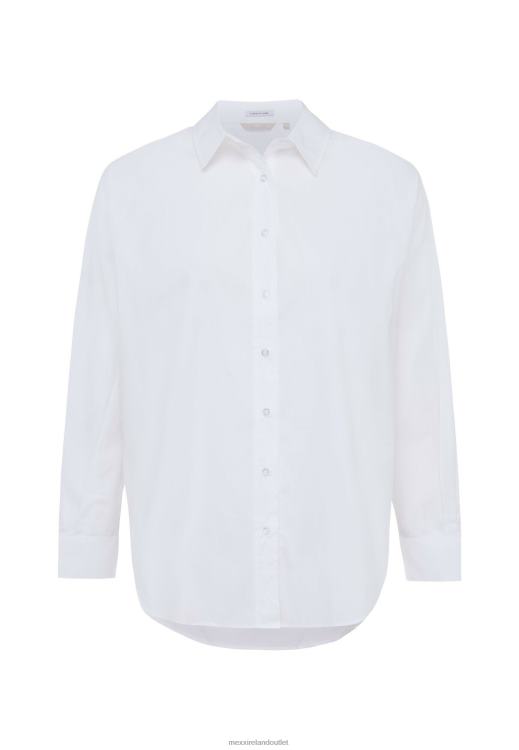 Mexx Oversized Blouse Off White Cotton 0T44H90 Women