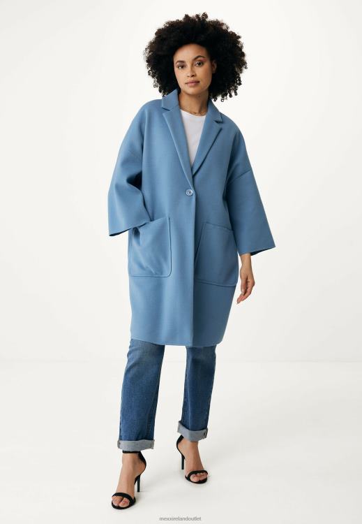 Mexx Oversized Coat Baby Blue 0T44H114 Women