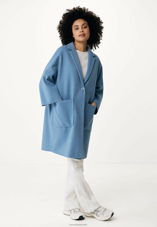 Mexx Oversized Coat Baby Blue 0T44H114 Women