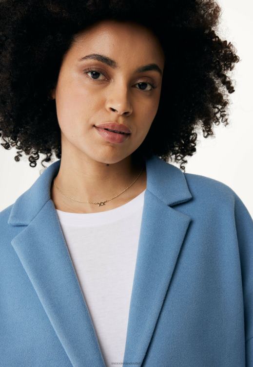Mexx Oversized Coat Baby Blue 0T44H114 Women