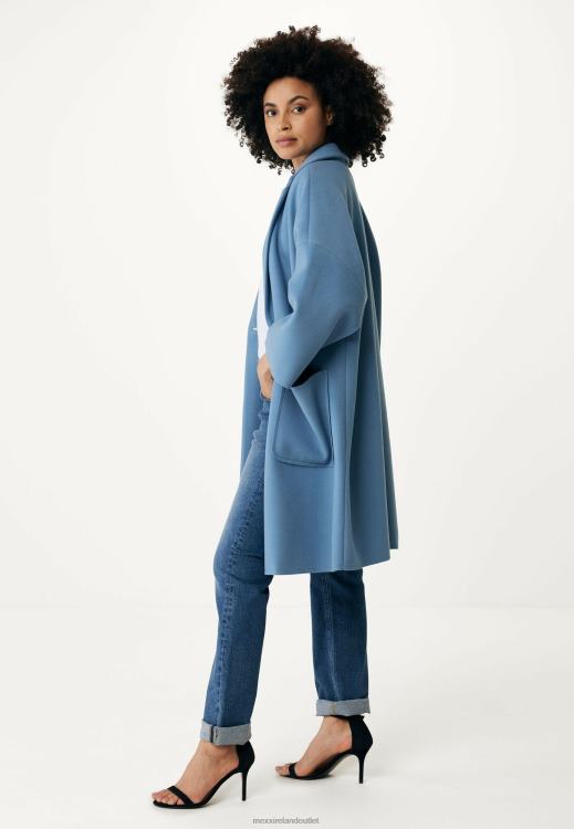 Mexx Oversized Coat Baby Blue 0T44H114 Women