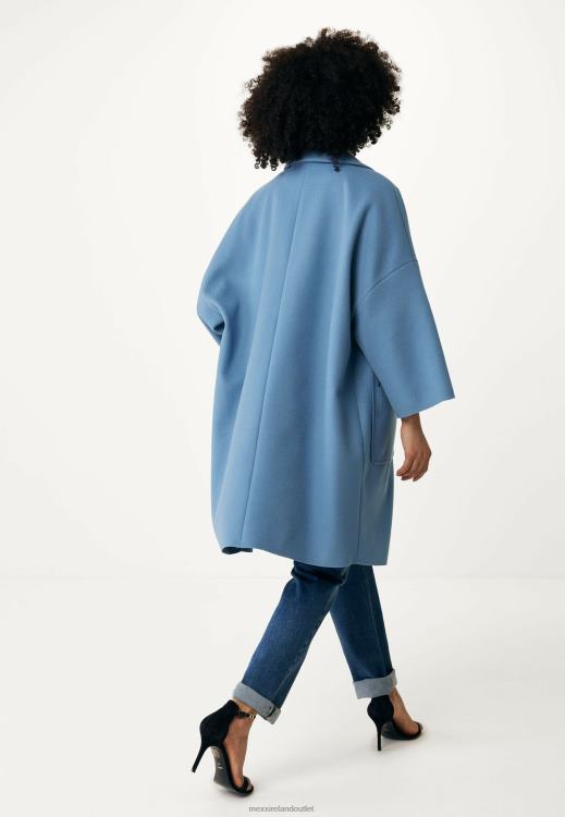 Mexx Oversized Coat Baby Blue 0T44H114 Women
