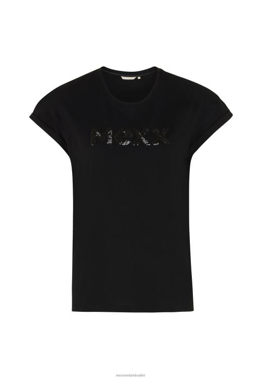 Mexx Oversized Short Sleeve Tee Black Schwarz 0T44H86 Women