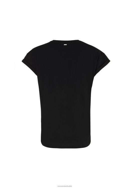 Mexx Oversized Short Sleeve Tee Black Schwarz 0T44H86 Women