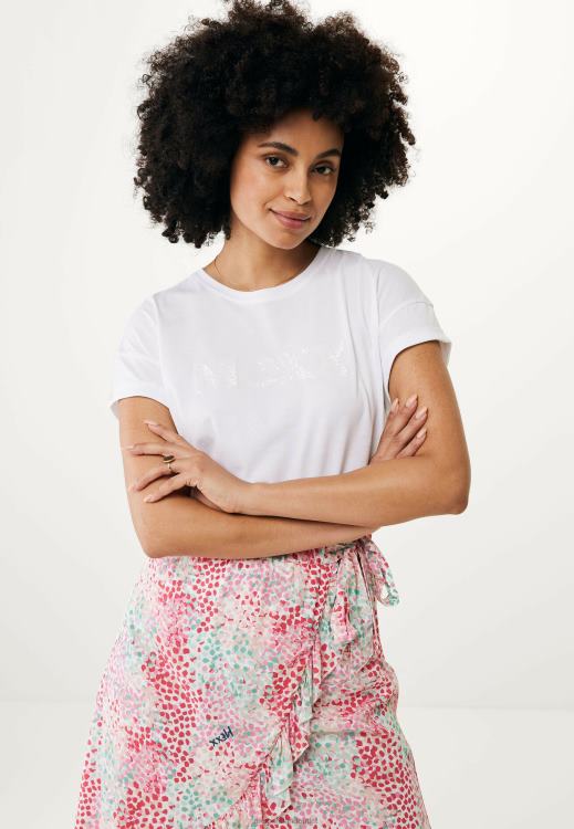 Mexx Oversized Short Sleeve Tee Off White Beige 0T44H25 Women