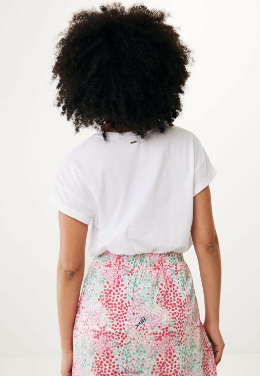 Mexx Oversized Short Sleeve Tee Off White Beige 0T44H25 Women