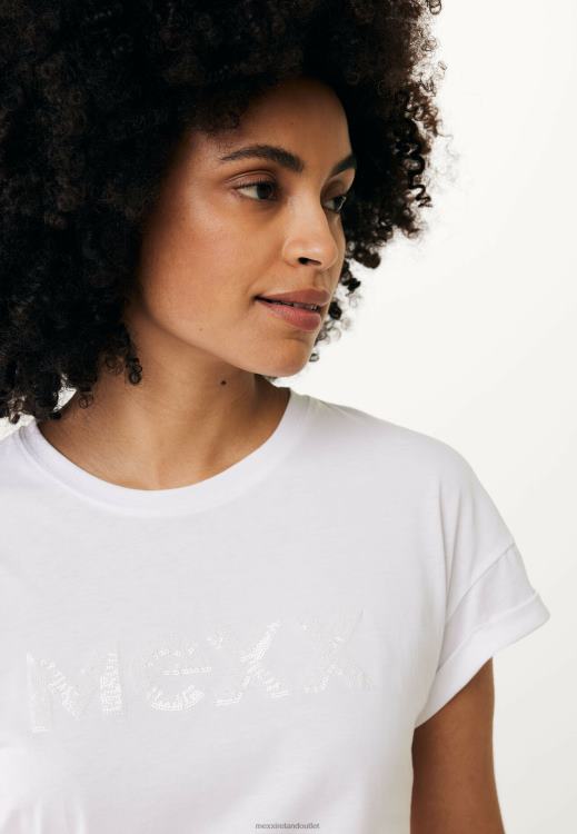 Mexx Oversized Short Sleeve Tee Off White Beige 0T44H25 Women