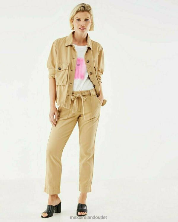 Mexx Pants With Belt Beige Gold 0T44H217 Women