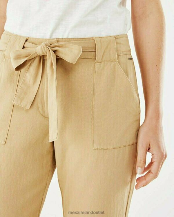 Mexx Pants With Belt Beige Gold 0T44H217 Women