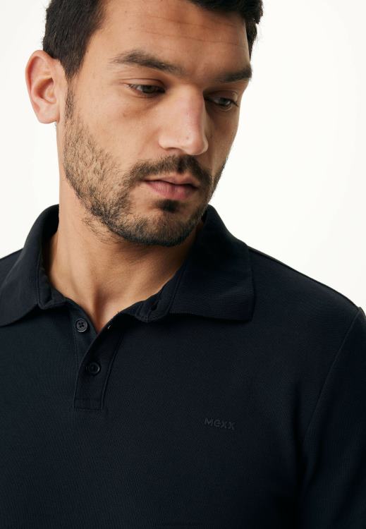 Mexx Peter Polo Black Schwarz 0T44H528 Men