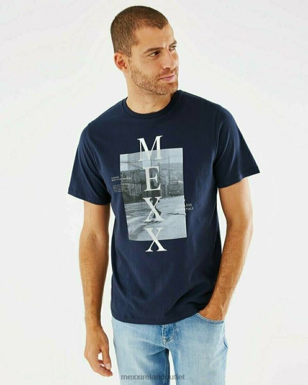 Mexx Photoprint T-shirt Navy Blue 0T44H618 Men
