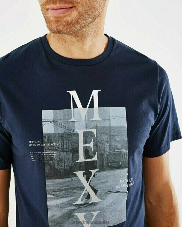 Mexx Photoprint T-shirt Navy Blue 0T44H618 Men