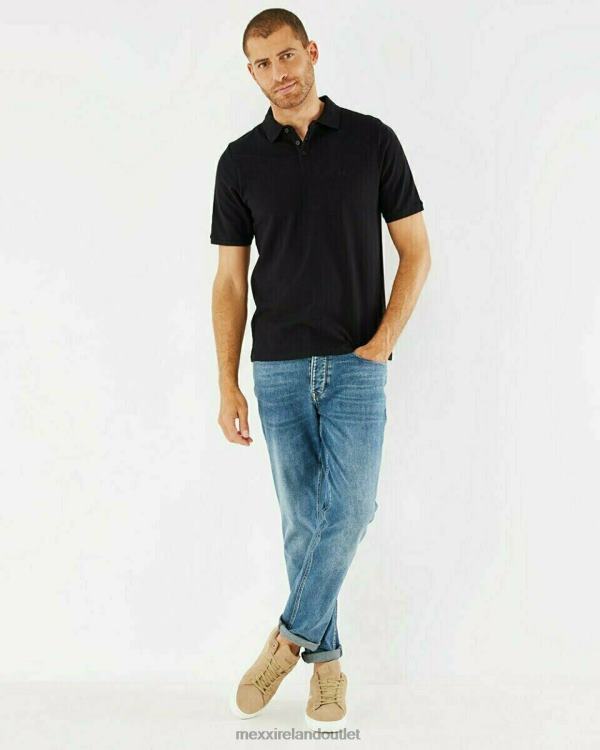 Mexx Pique Polo Black Schwarz 0T44H592 Men