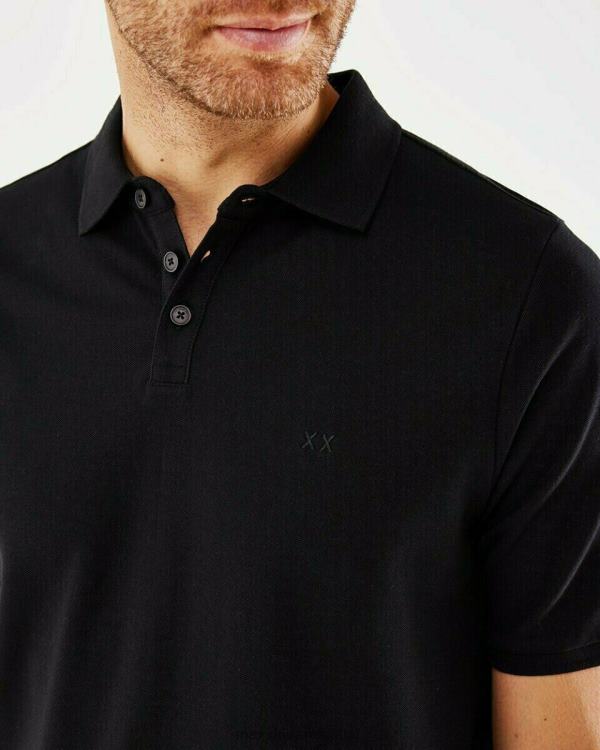 Mexx Pique Polo Black Schwarz 0T44H592 Men
