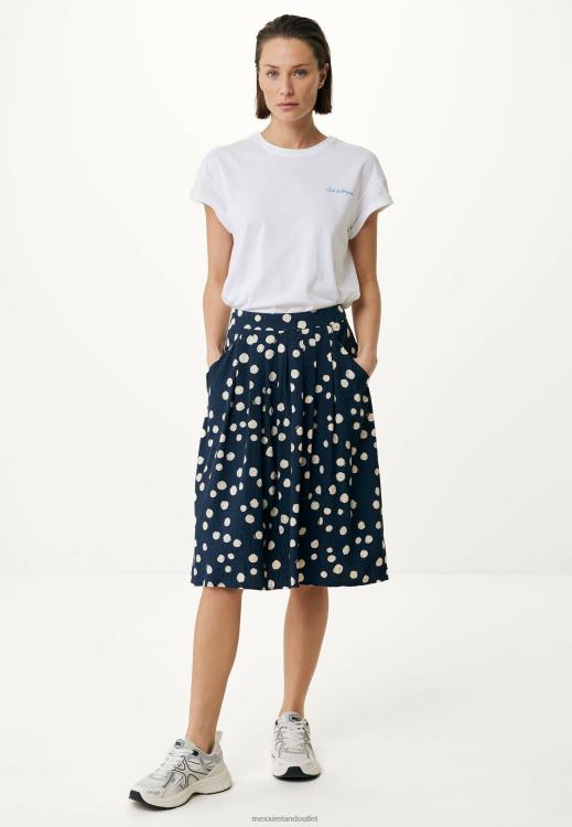 Mexx Pleated Skirt Navy Blue 0T44H63 Women
