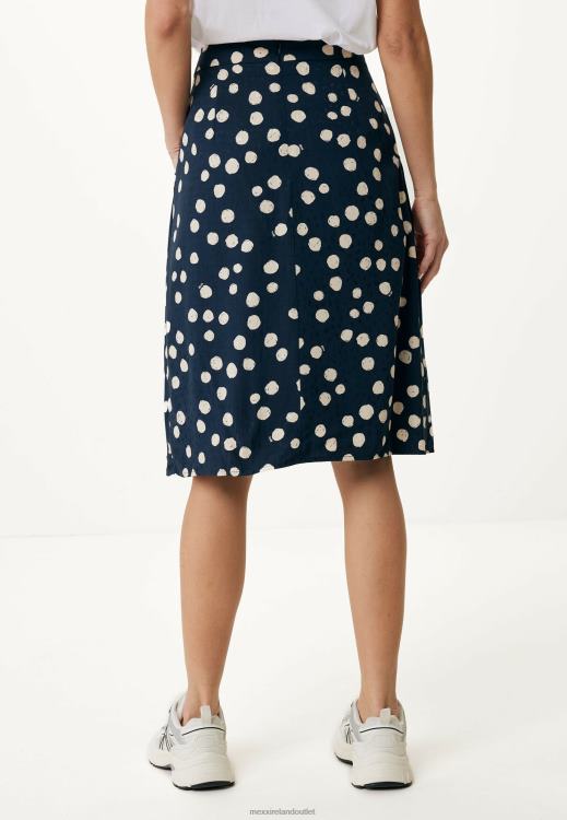 Mexx Pleated Skirt Navy Blue 0T44H63 Women
