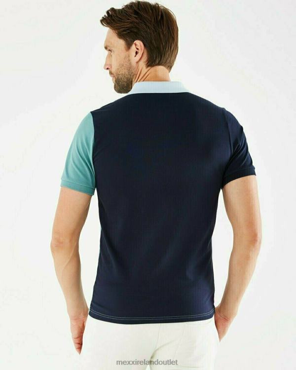 Mexx Polo Color Blocked Dark Mint Green 0T44H594 Men