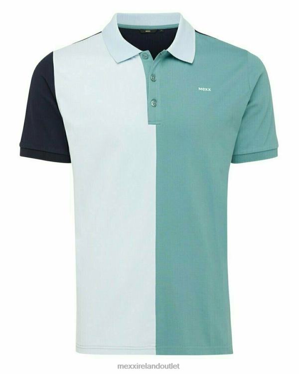 Mexx Polo Color Blocked Dark Mint Green 0T44H594 Men
