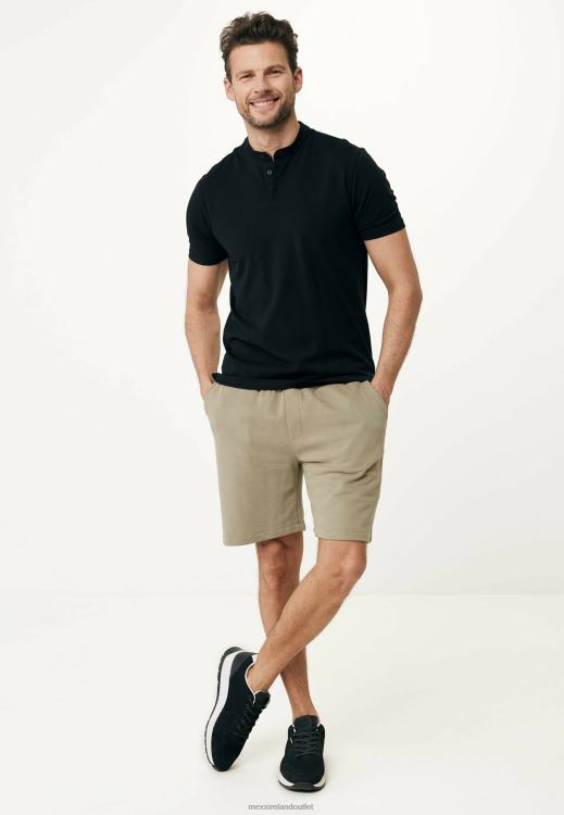 Mexx Polo Mao Collar Black Schwarz 0T44H487 Men