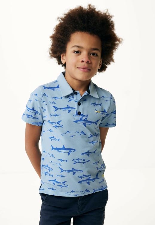 Mexx Polo Print Light Blue 0T44H886 Boys