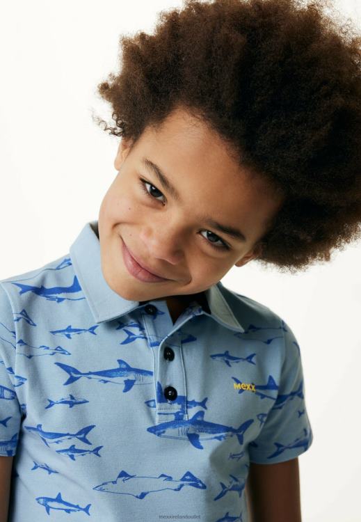 Mexx Polo Print Light Blue 0T44H886 Boys