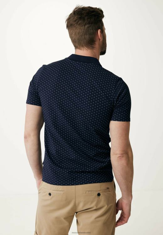 Mexx Polo Print Navy Blue 0T44H504 Men