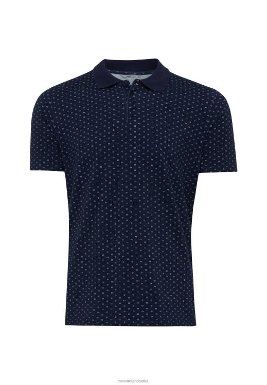 Mexx Polo Print Navy Blue 0T44H504 Men