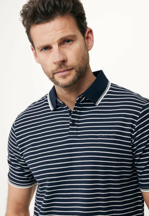 Mexx Polo Striped Navy Blue 0T44H529 Men