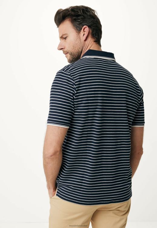 Mexx Polo Striped Navy Blue 0T44H529 Men