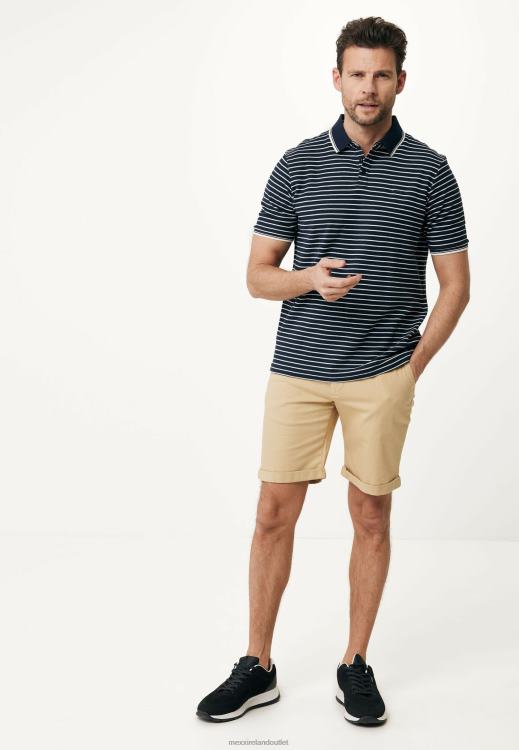 Mexx Polo Striped Navy Blue 0T44H529 Men