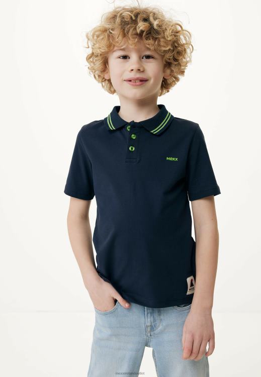 Mexx Polo Tipping Navy Blue 0T44H896 Boys