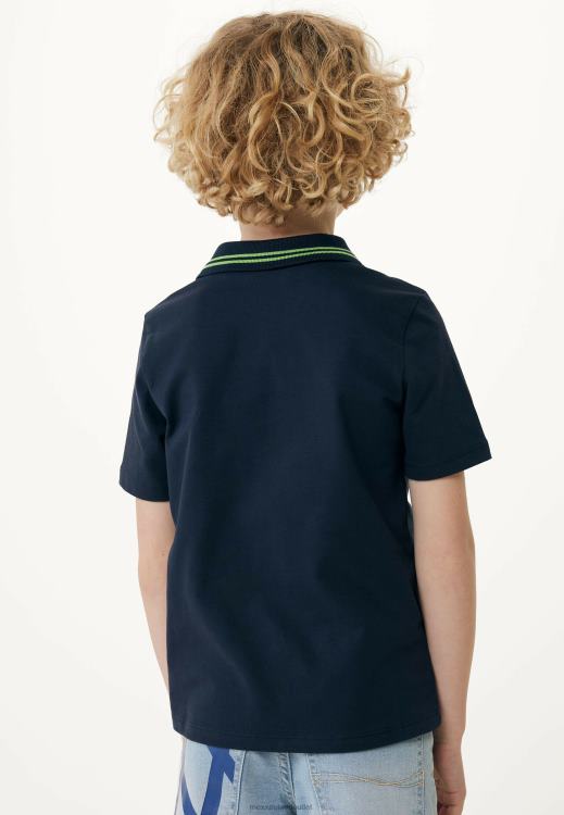 Mexx Polo Tipping Navy Blue 0T44H896 Boys