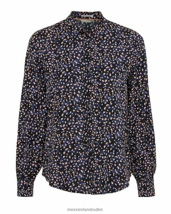 Mexx Printed Blouse Navy Blue 0T44H175 Women