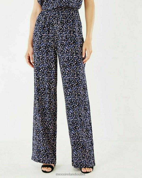 Mexx Printed Pants Navy Blue 0T44H133 Women