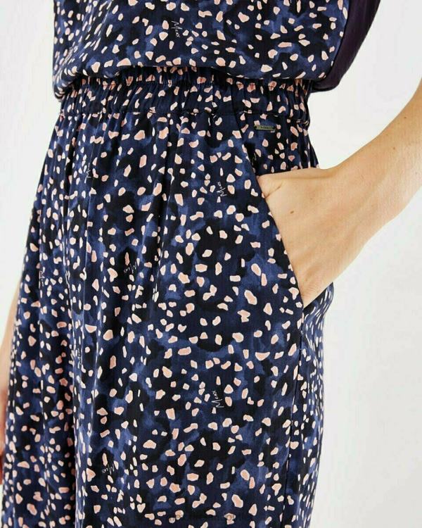 Mexx Printed Pants Navy Blue 0T44H133 Women