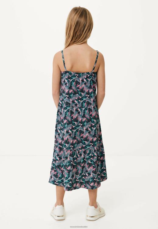 Mexx Printed Spagetti Dress Salmon Pink 0T44H771 Girls