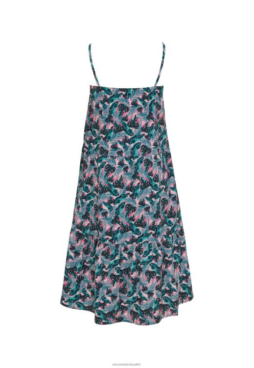 Mexx Printed Spagetti Dress Salmon Pink 0T44H771 Girls