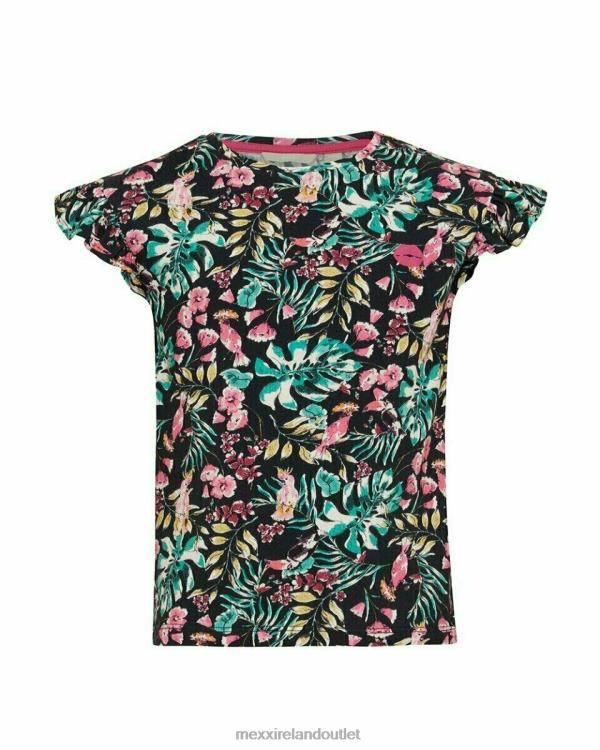 Mexx Printed ruffle top Navy Blue 0T44H869 Girls